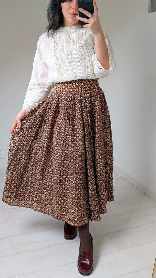 Jupe midi laine douce T36