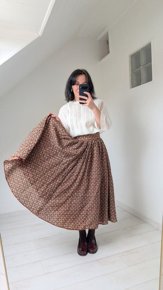 Jupe midi laine douce T36