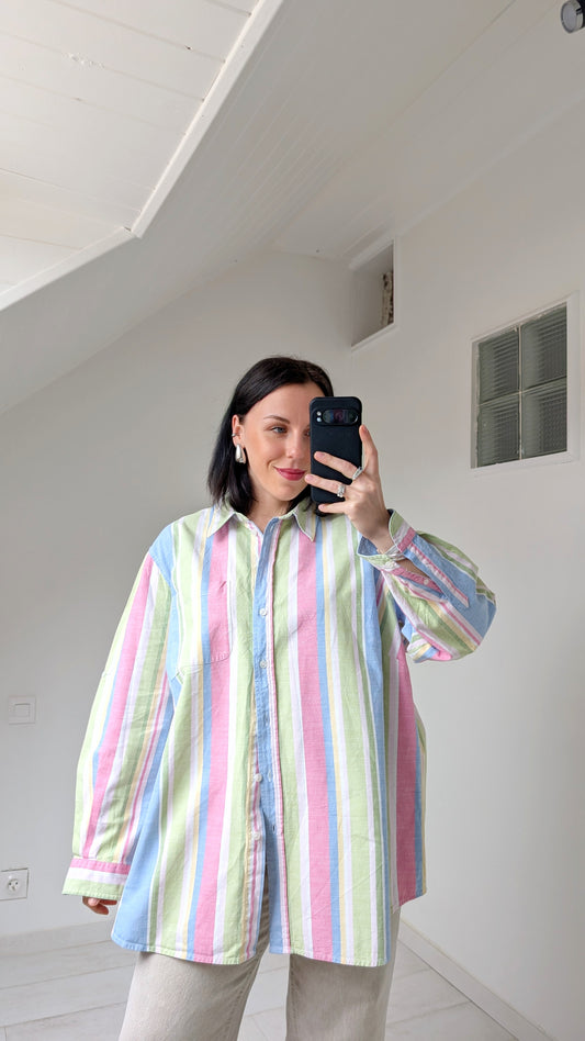 Chemise 80s coton du 34 au 44