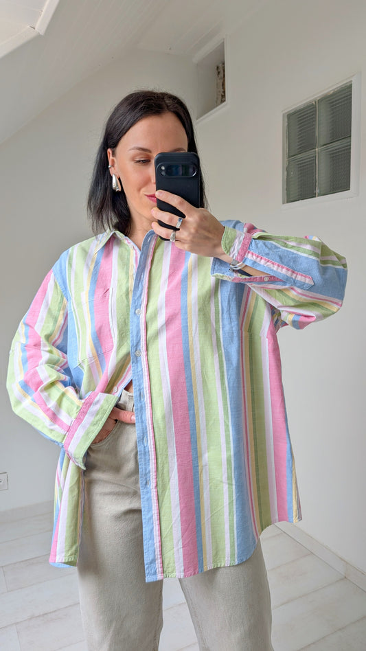 Chemise 80s coton du 34 au 44