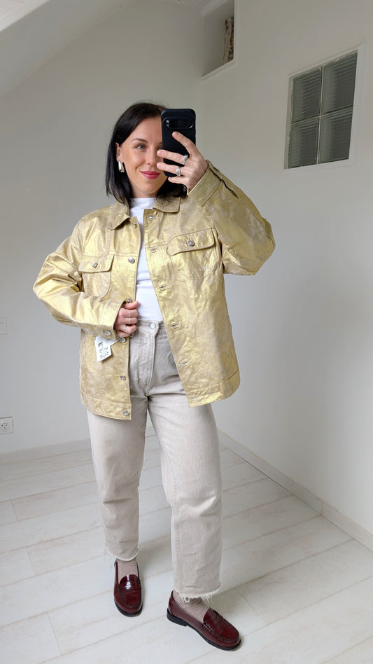 Veste cuir 80s neuve T40-42