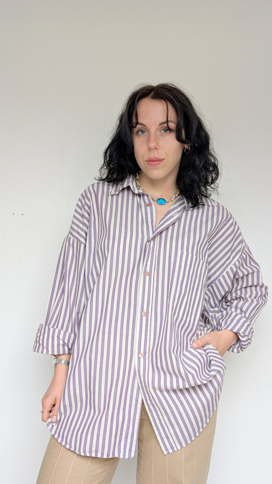 Chemise oversize coton jusqu'à un 46