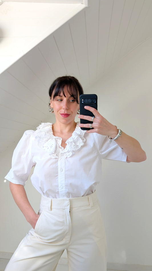 Blouse romantique coton T40