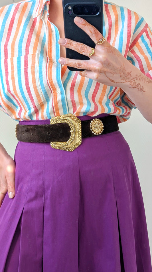 Ceinture cuir 80s du 34 au 38