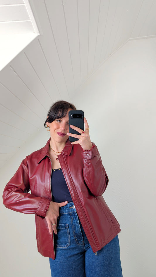 Veste cuir nappa T38-40