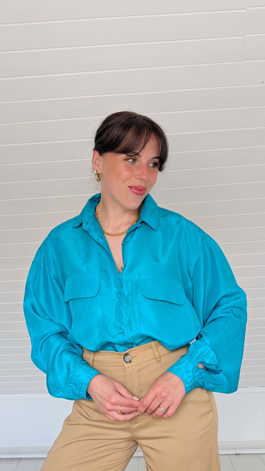Blouse soie 90s du 34 au 42