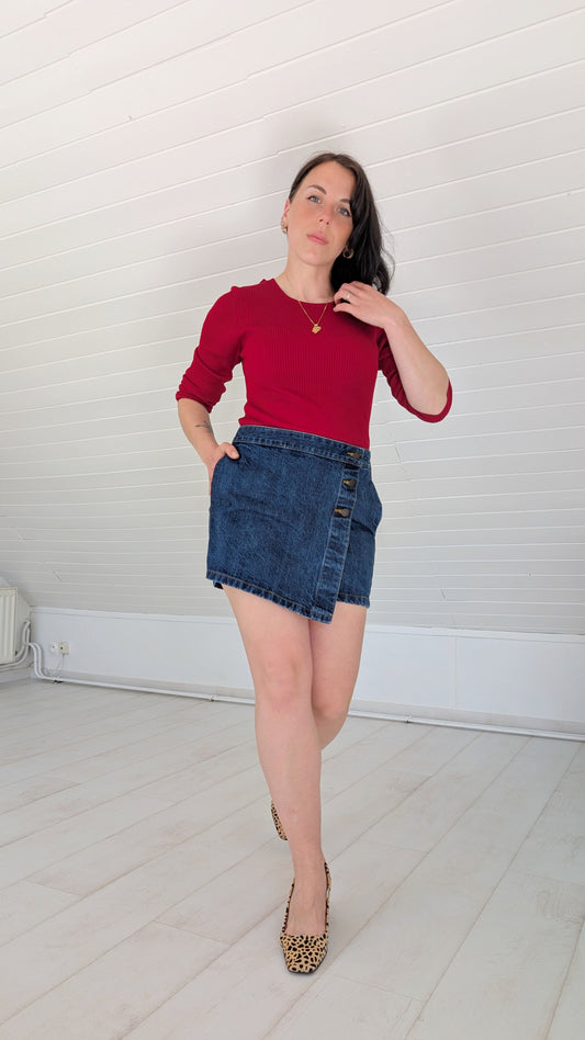 Jupe short en jeans T36