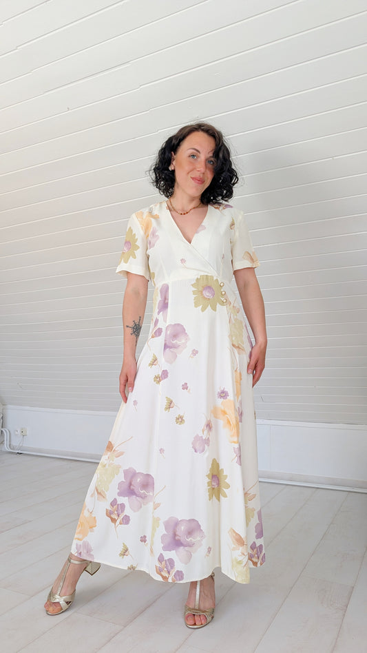 Robe 80s viscose made in USA T36
