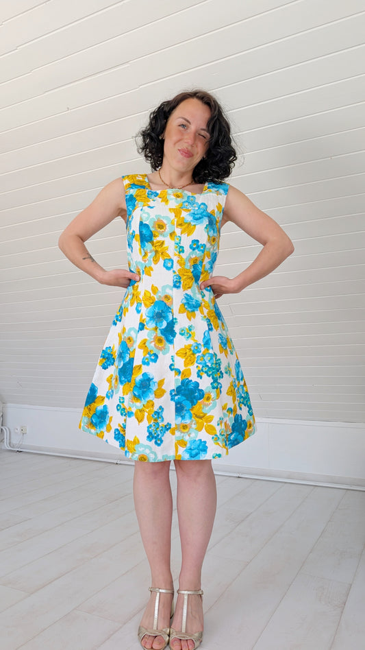 Robe 60s coton faite main T36-38