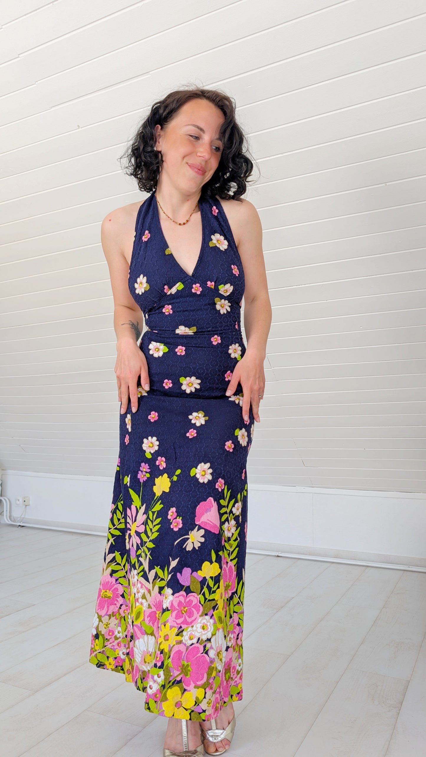 Rare robe 70s en coton T34