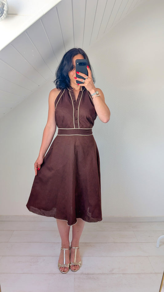 Robe lin et coton T40-42