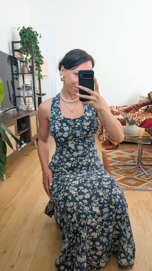 Robe 80s soie T36