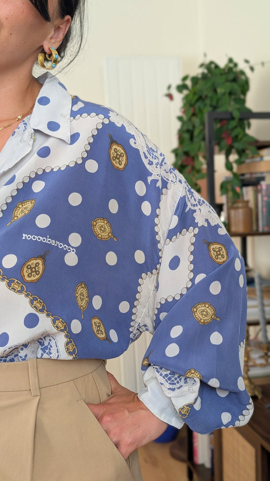Blouse 80s Roccobarocco du 34 au 44