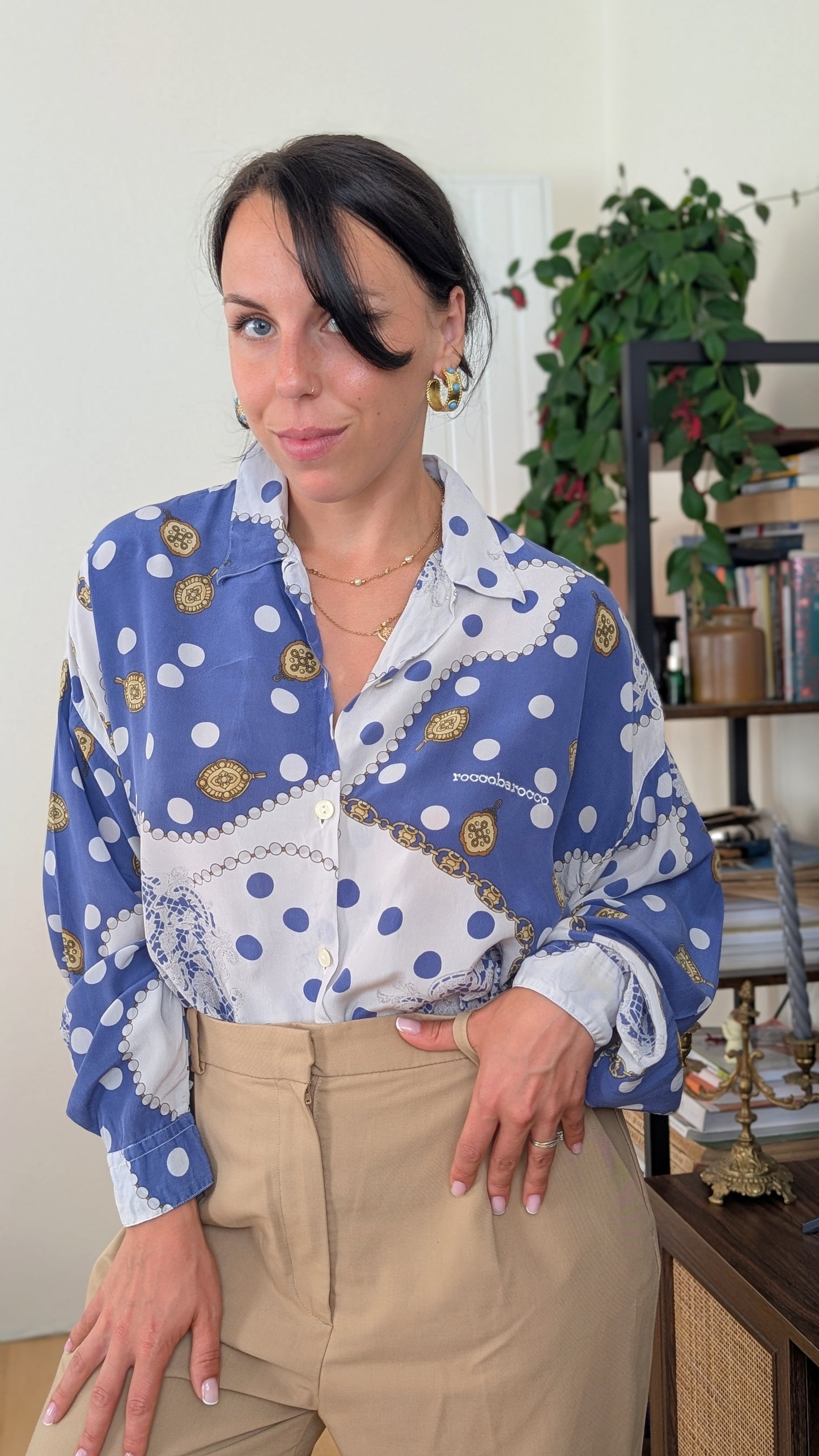 Blouse 80s Roccobarocco du 34 au 44