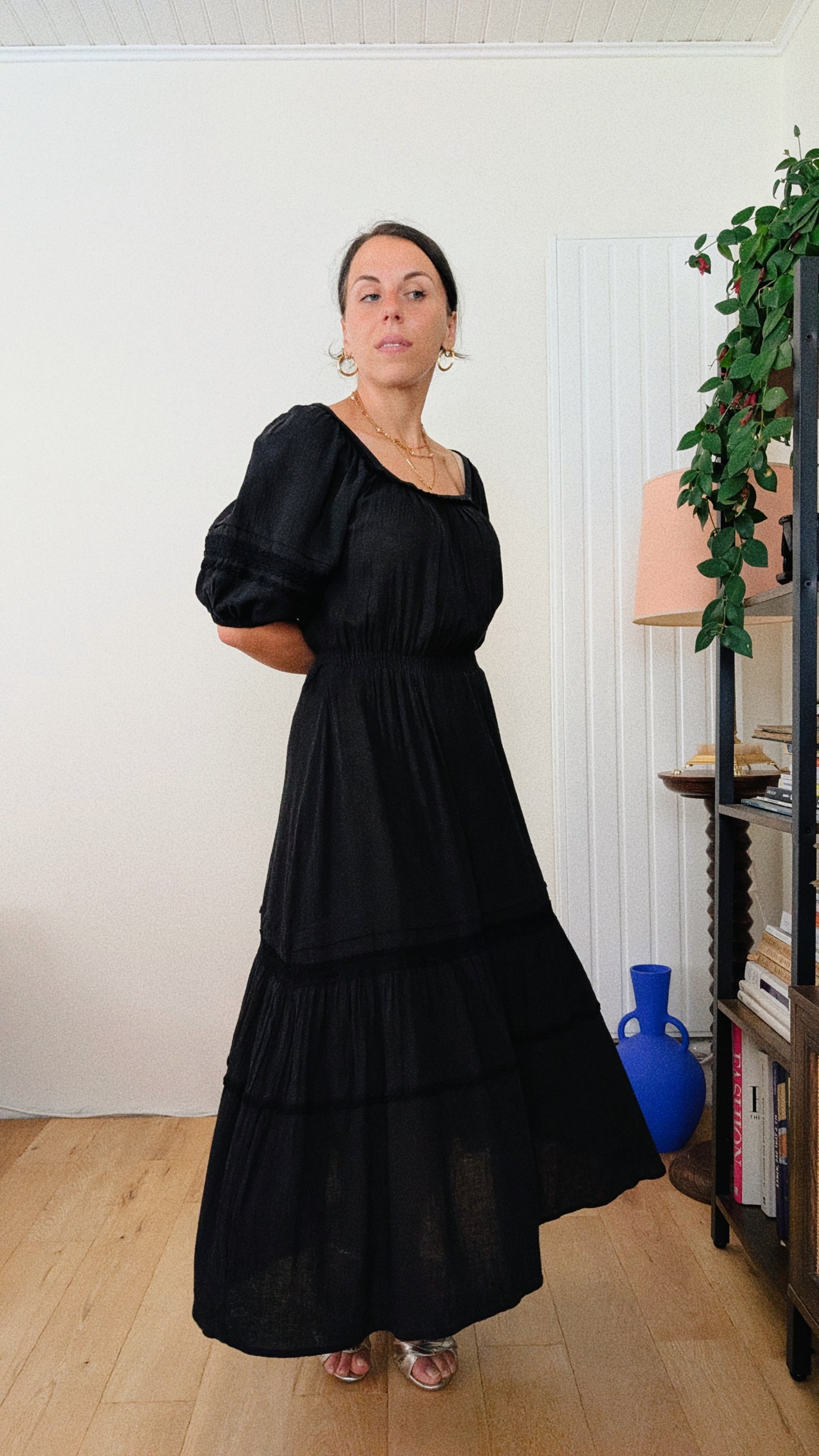 Robe 70s gaze de coton T38