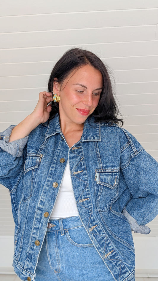 Veste jeans 80s T40-42