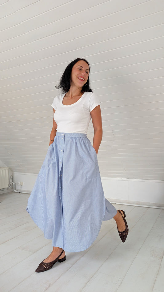 Jupe midi coton T36
