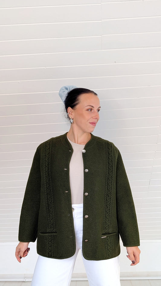 Veste/cardigan autrichien pure laine T40-42