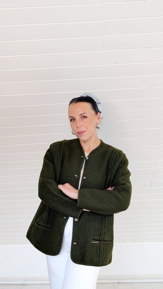 Veste/cardigan autrichien pure laine T40-42