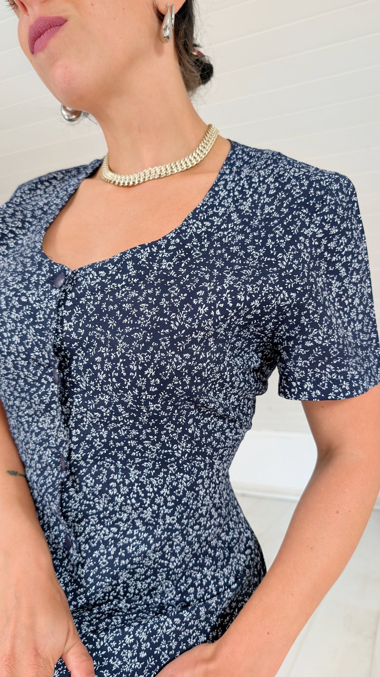 Robe 90s viscose T38