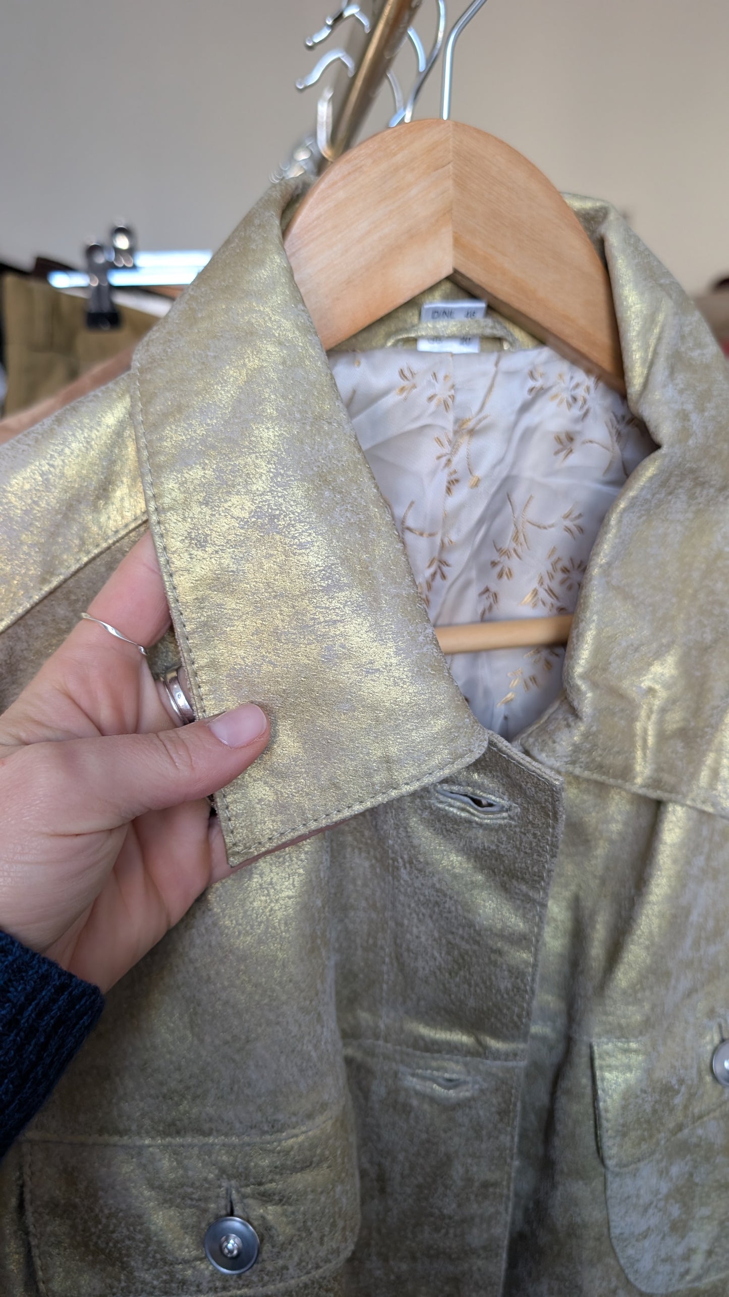 Veste cuir 80s neuve T40-42