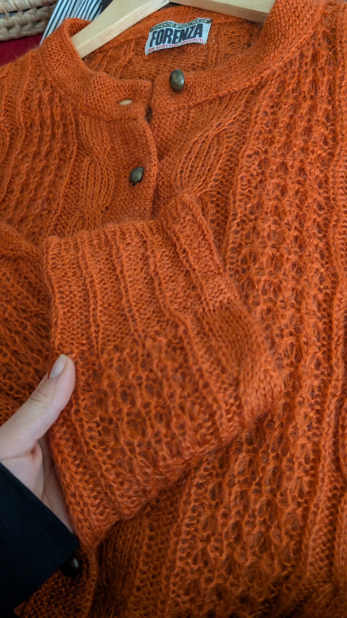 Cardigan laine et mohair T40-42