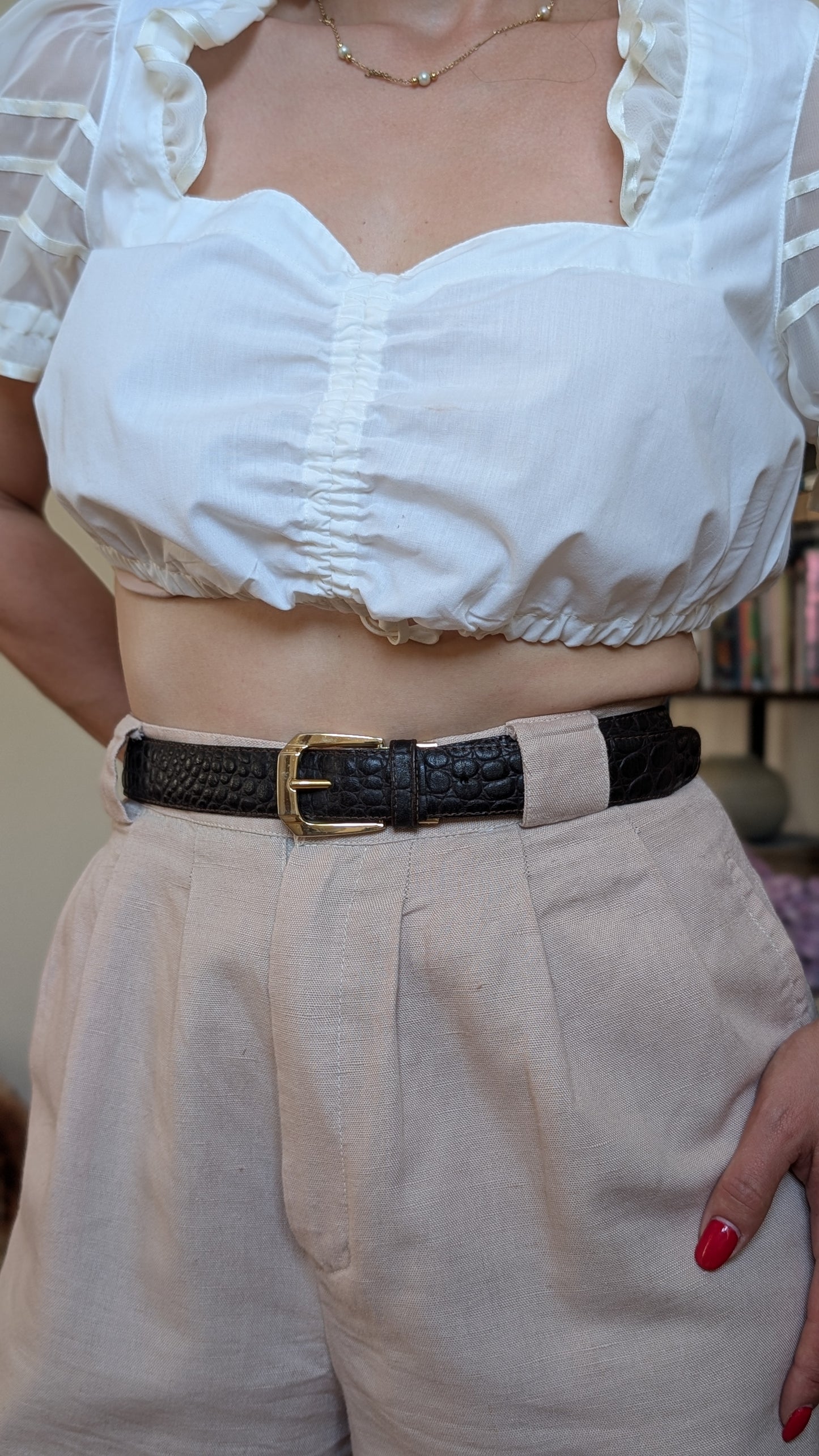 Ceinture cuir jusqu'à une taille 42