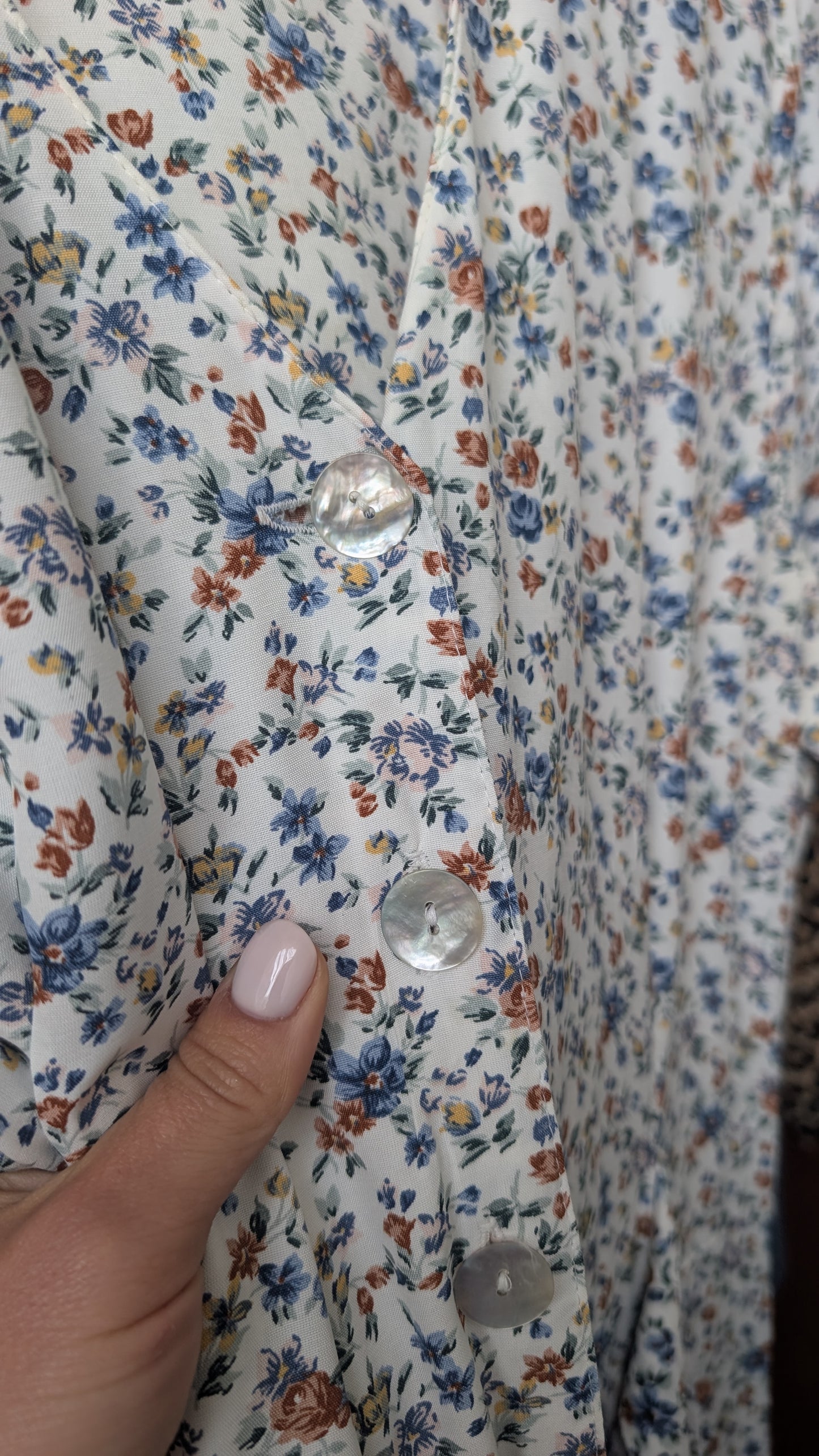 Robe romantique viscose 90s T42