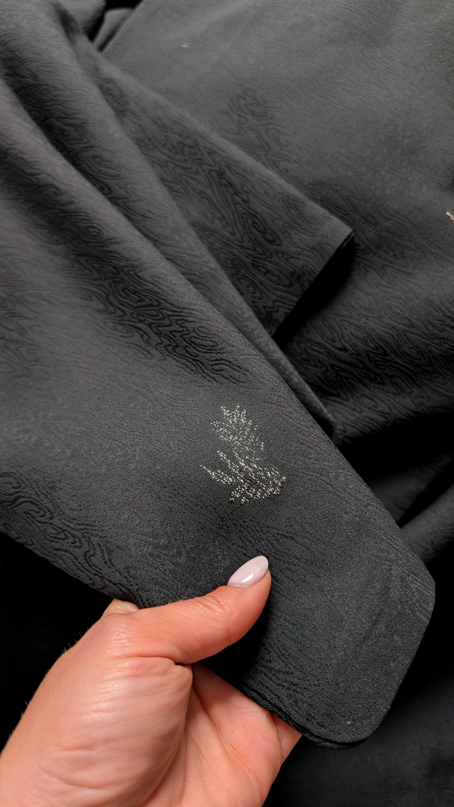 Kimono court soie