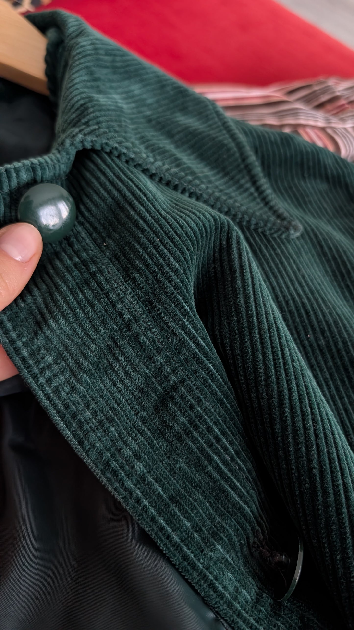 Cape velours de coton 70s taille unique