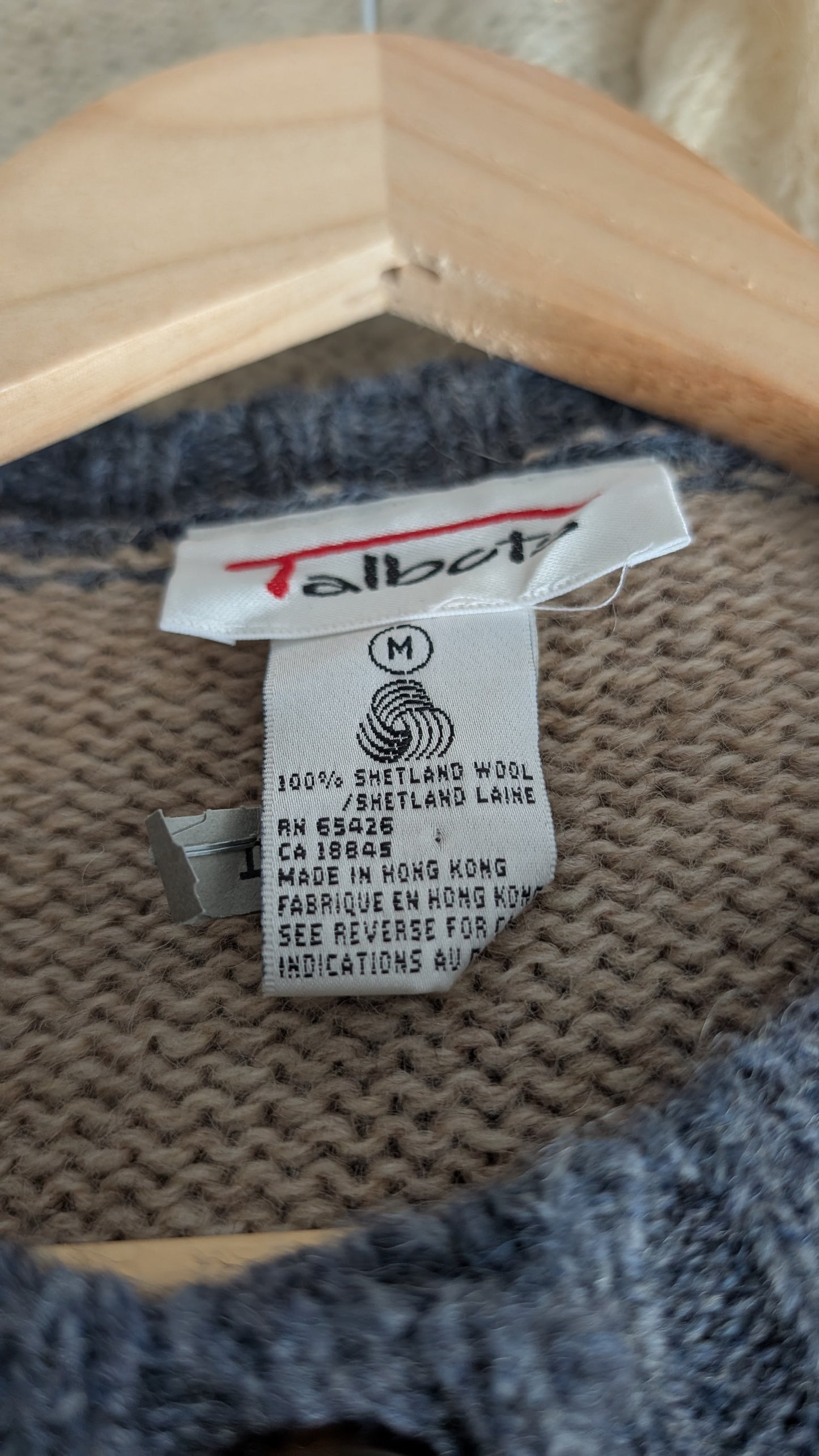 Cardigan laine shetland T40-42