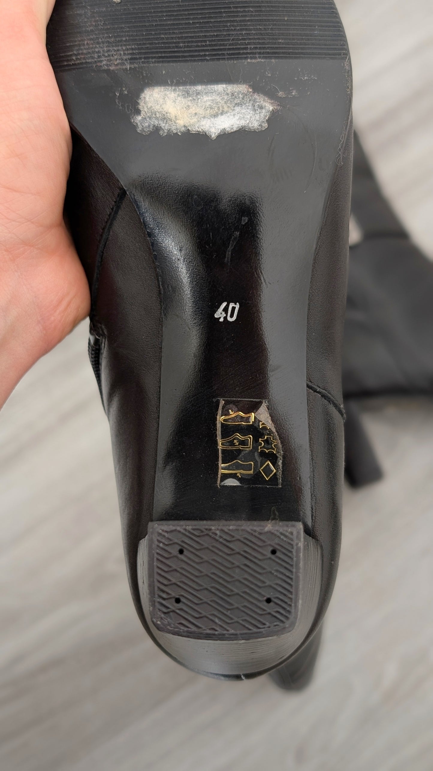 Bottes hautes cuir pointure 39.5/40