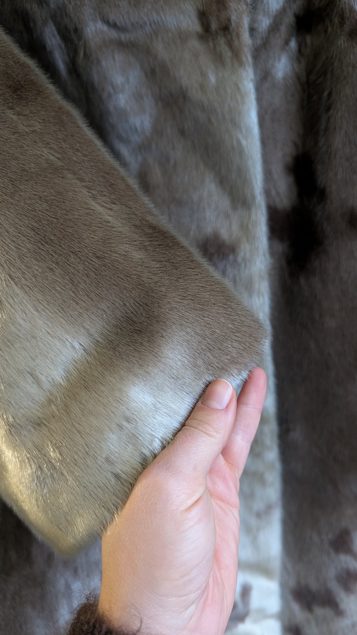 Manteau 60s fourrure poulain T38-40