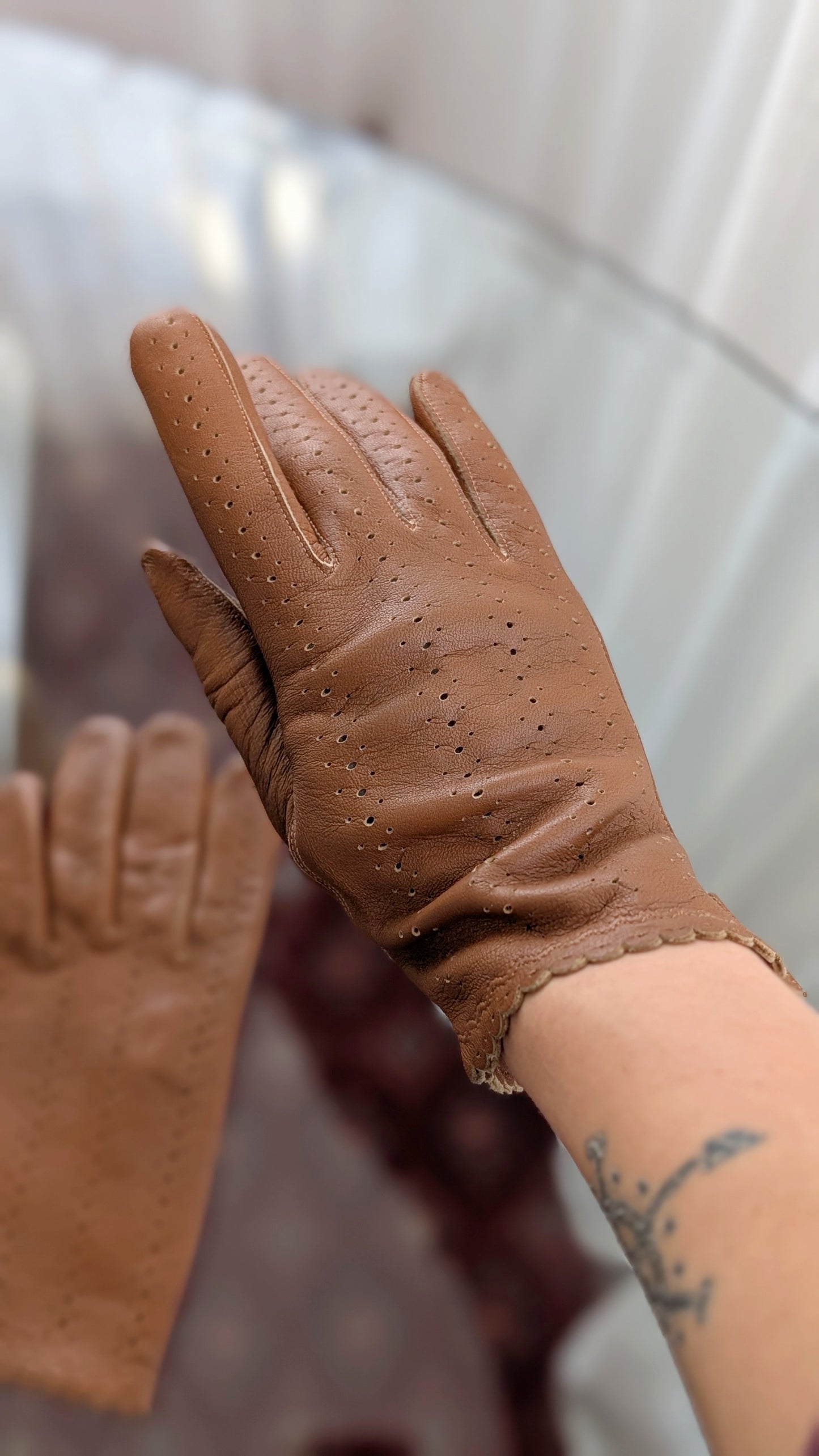 Gants en cuir 1960 cuir agneau