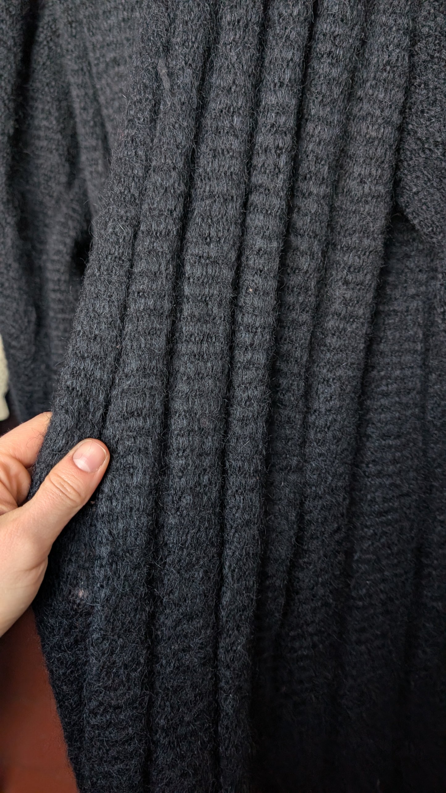 Cardigan fait main mohair 80s du 34 au 42