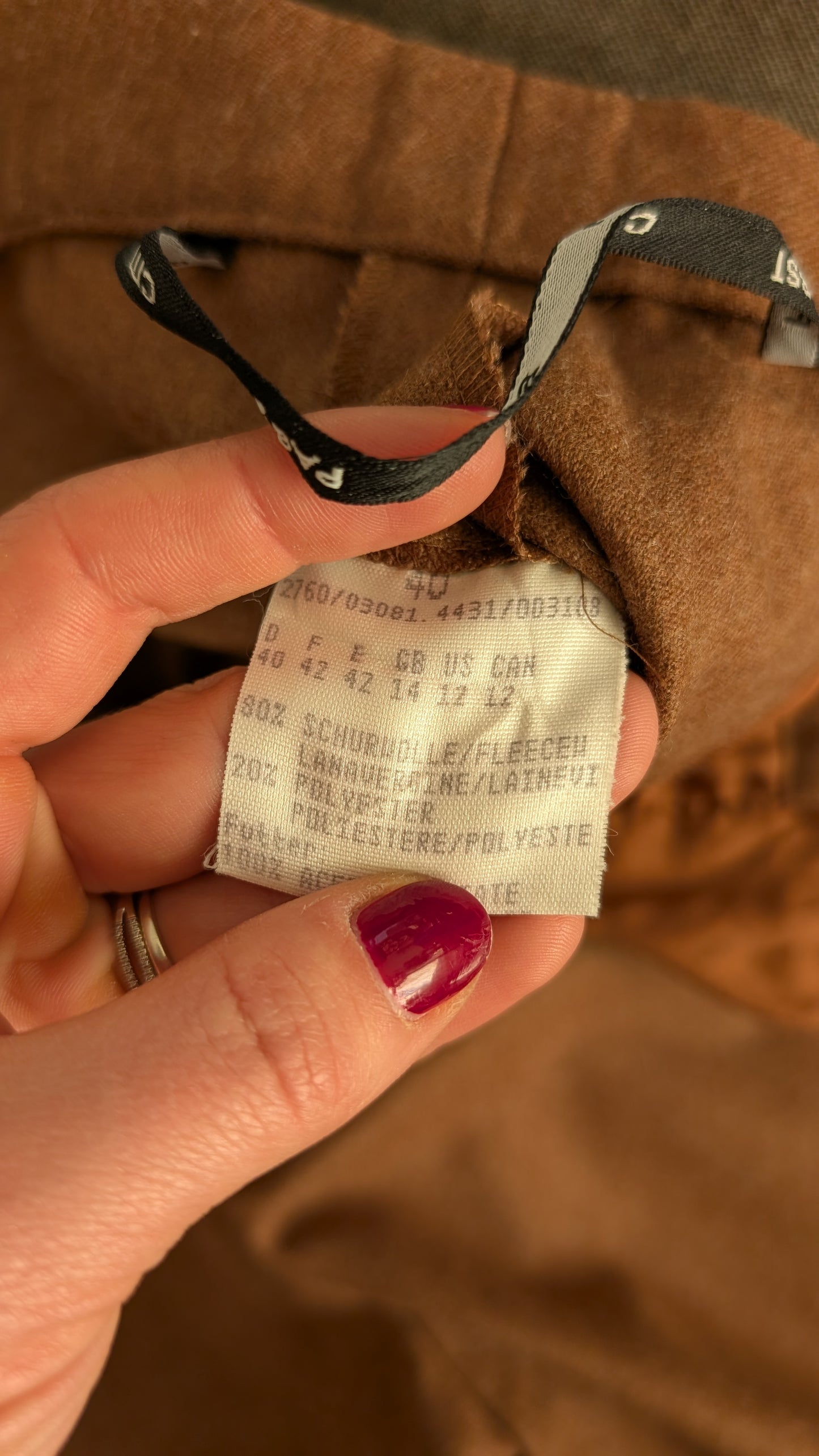 Short taille haute laine 80s taille 36