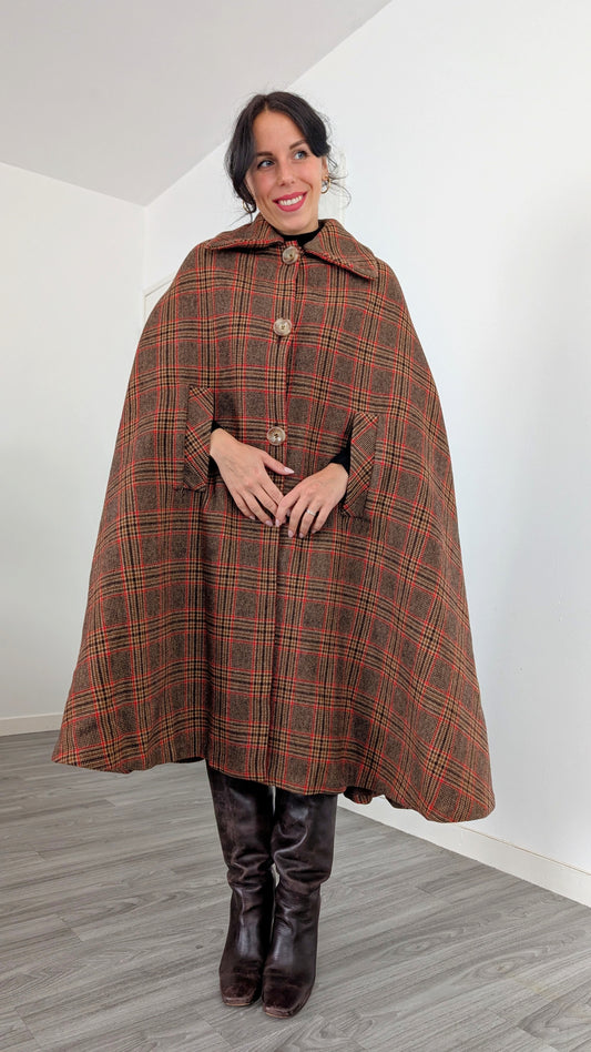 Cape laine rare 1970 taille unique