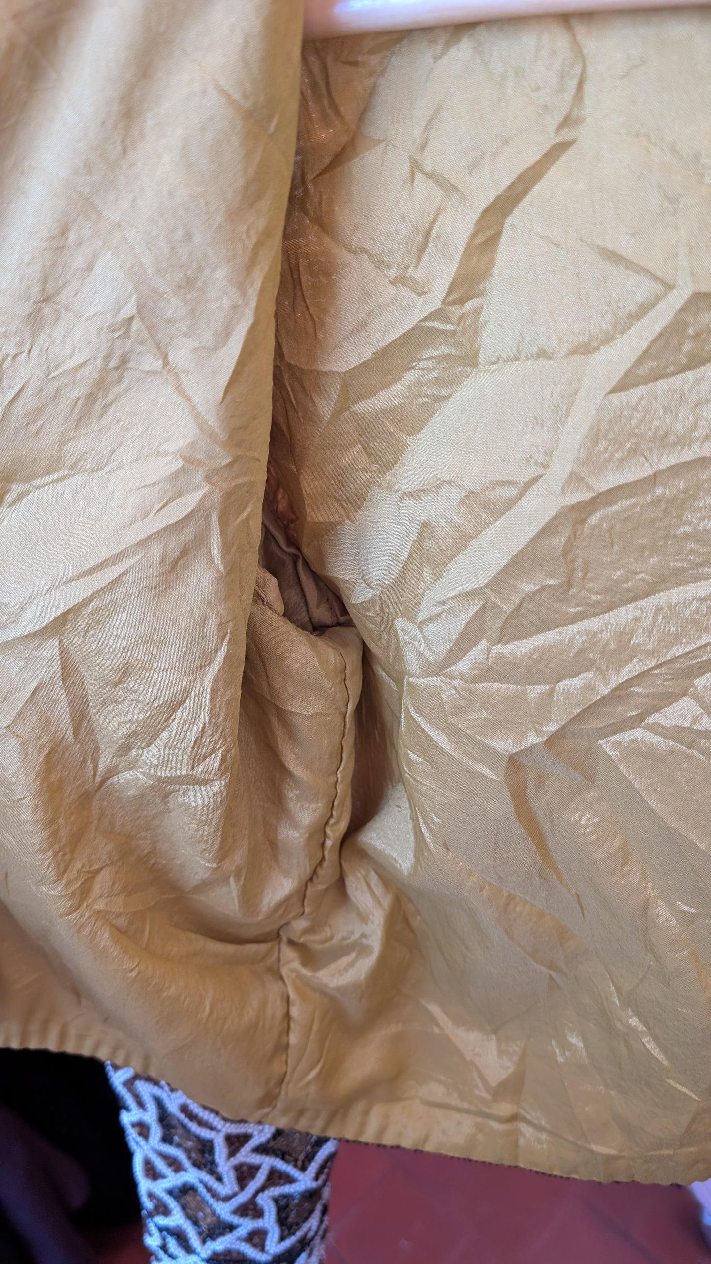 Veste à perles soie 80s T36-38