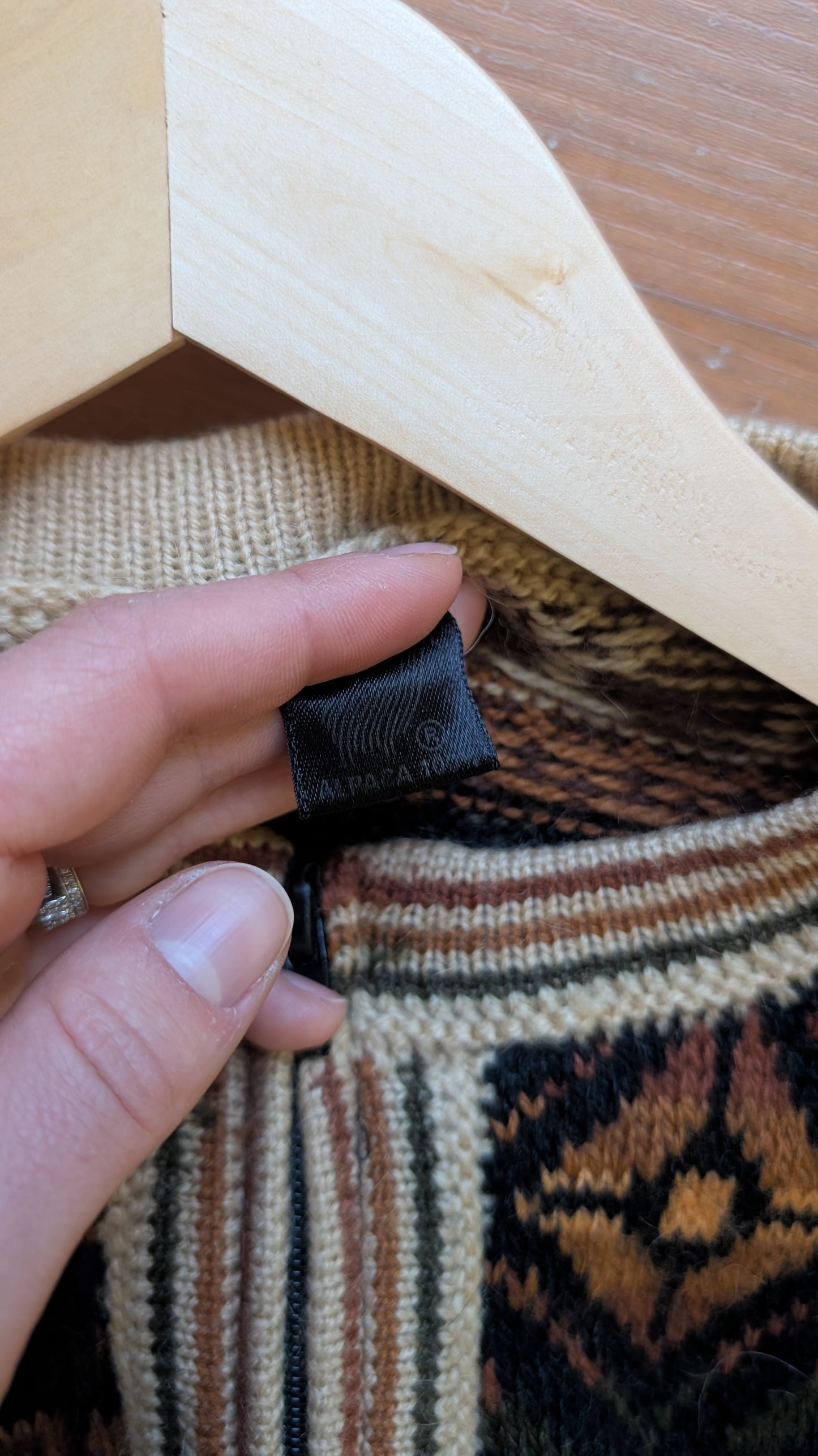 Cardigan 100% alpaca T40