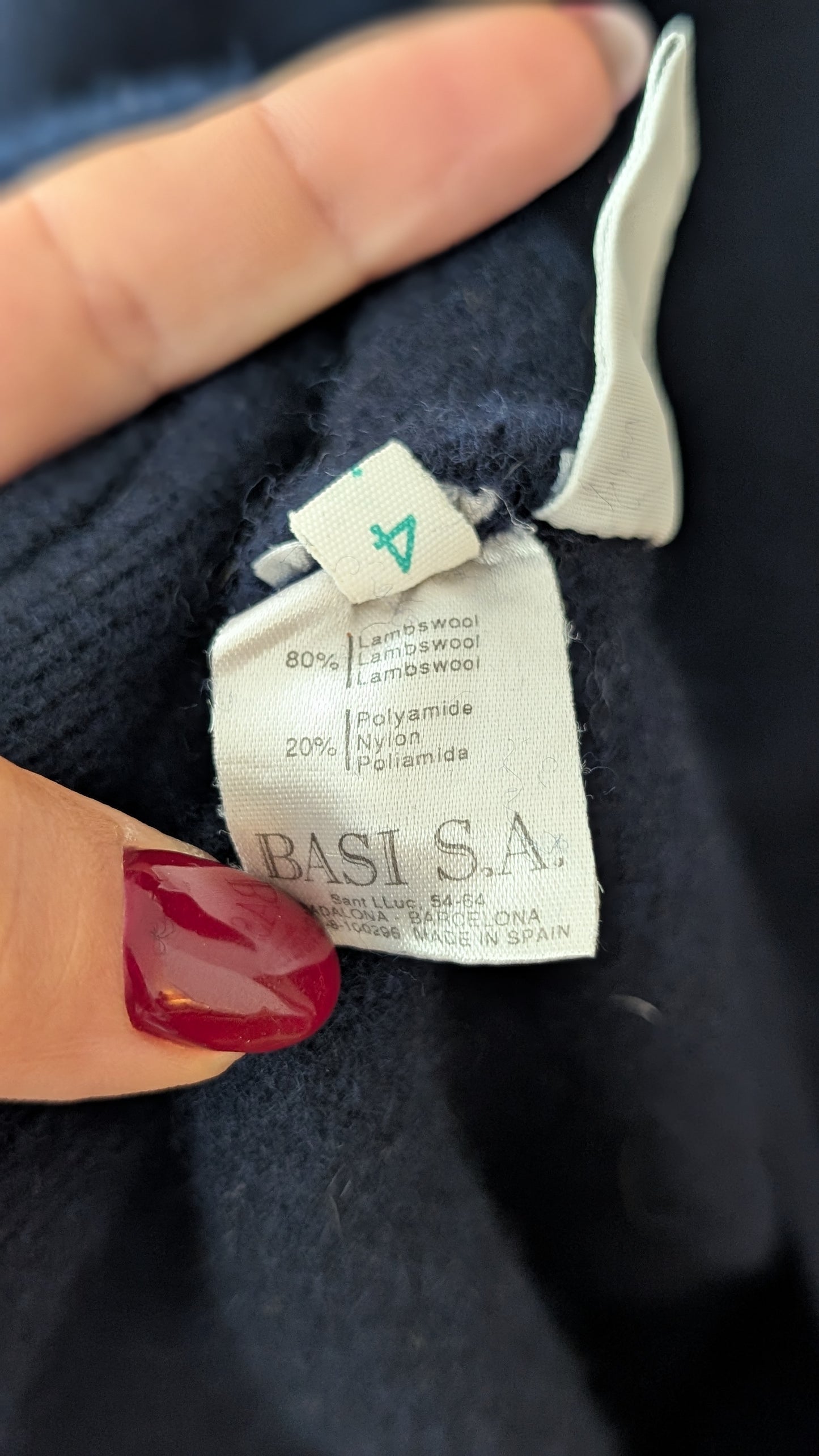 Pull laine agneau Lacoste 80s