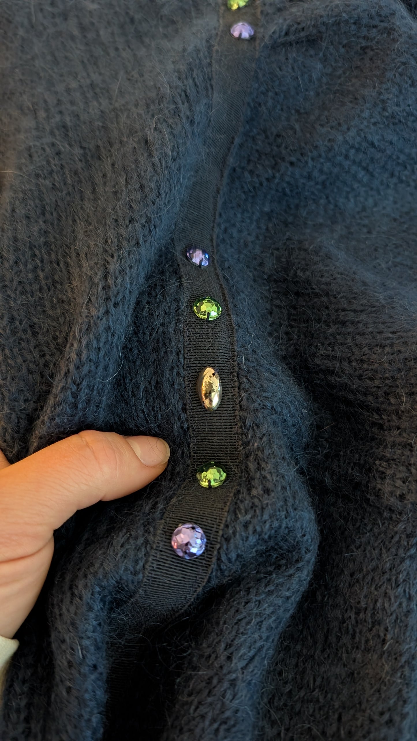 Cardigan mohair 80s T40-42