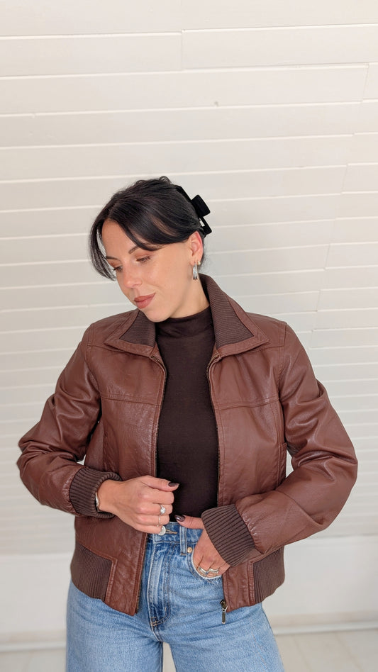 Veste cuir T36