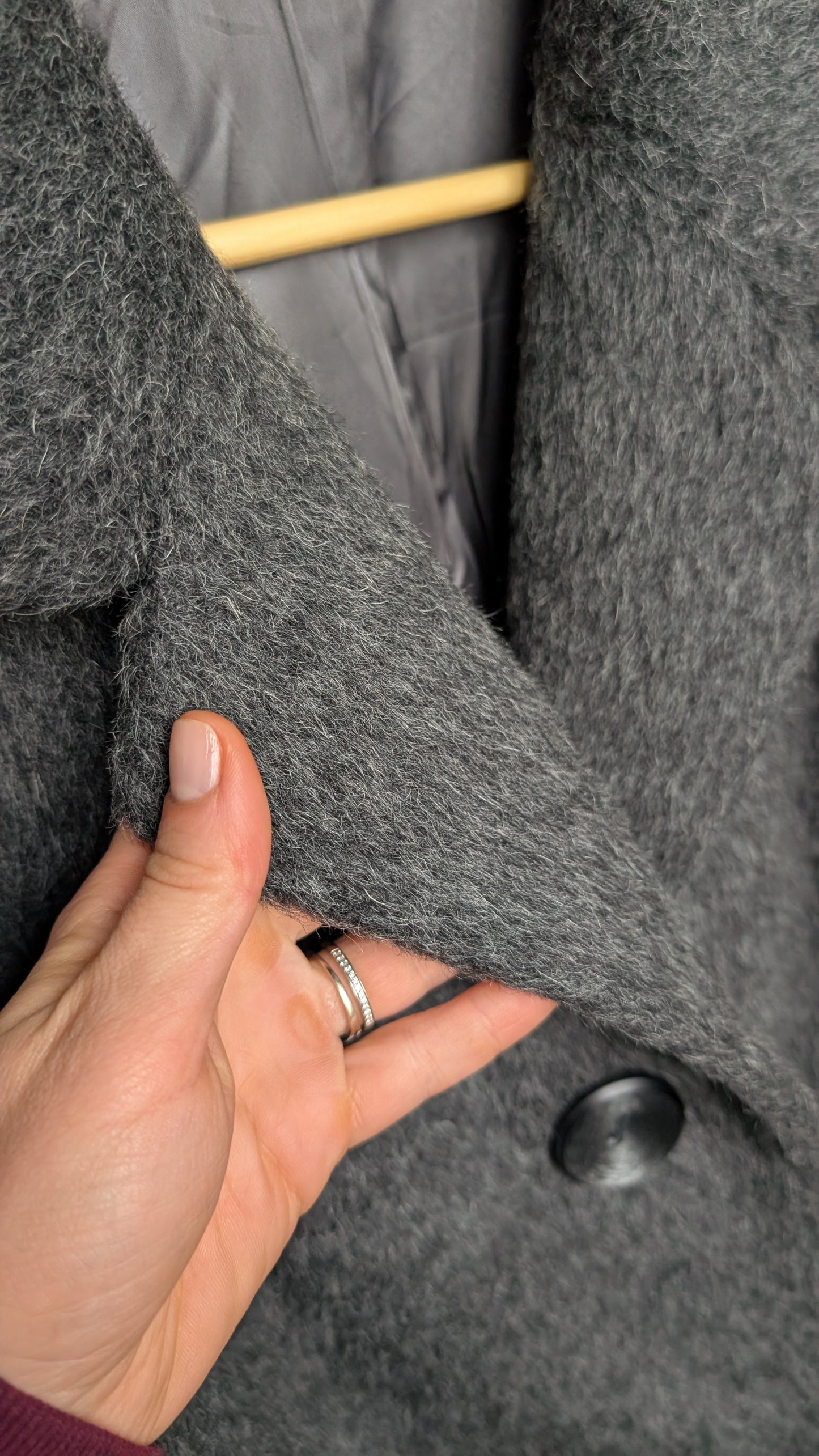 Manteau 60s laine et mohair T40-42