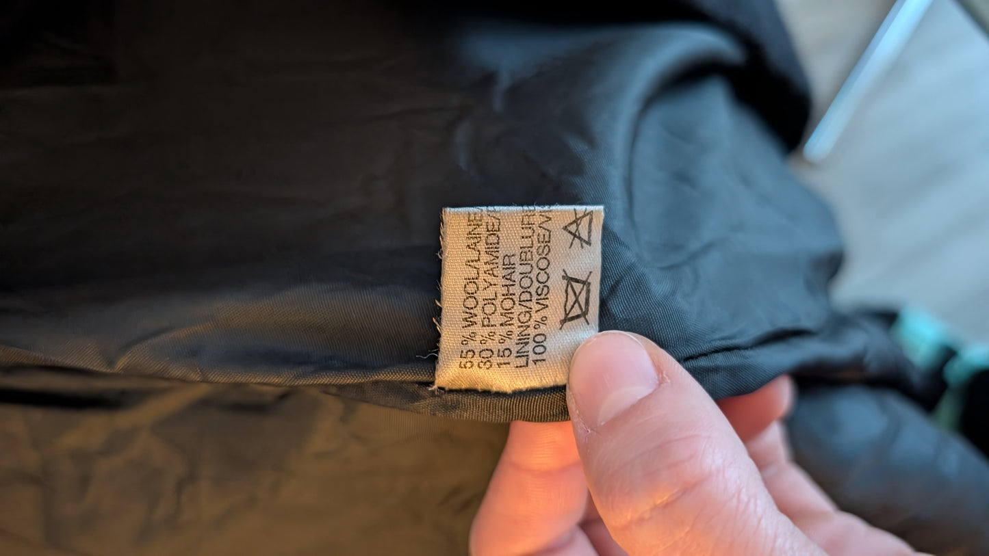 Manteau laine et mohair 70s T40-42