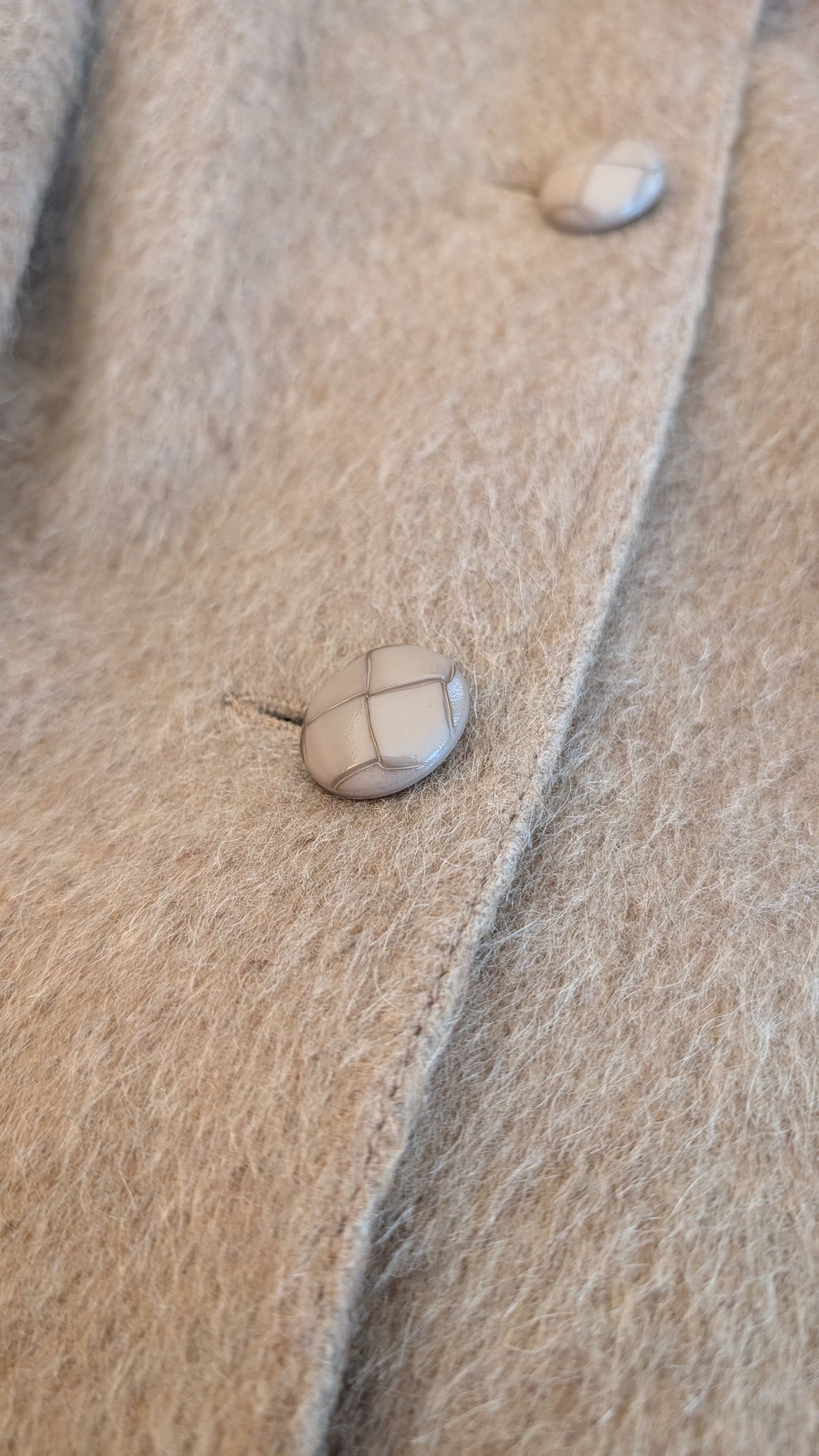 Manteau laine lama 70s T36-38