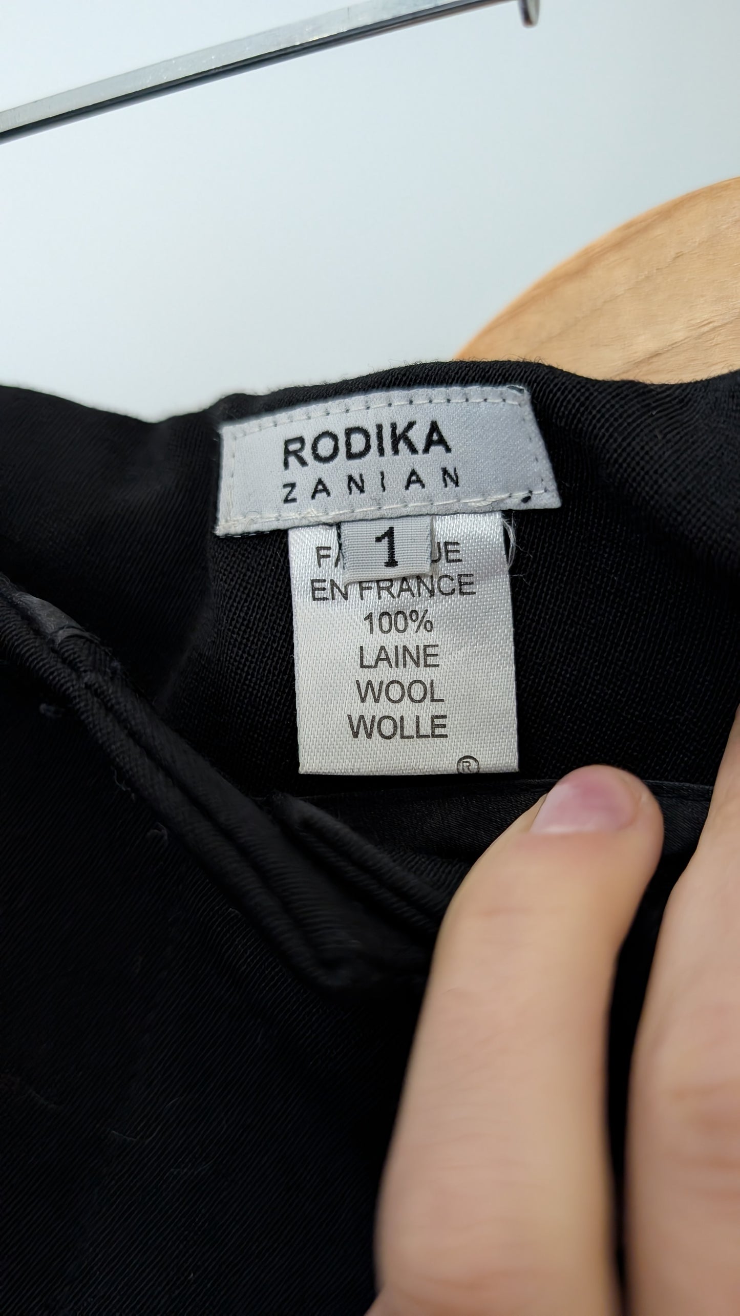 Pantalon palazzo pure laine T36