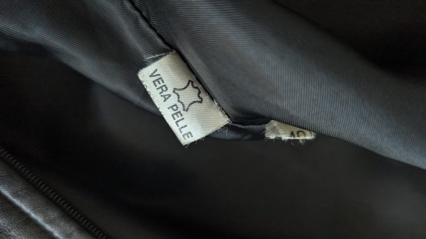 Veste bombers cuir 80s T40