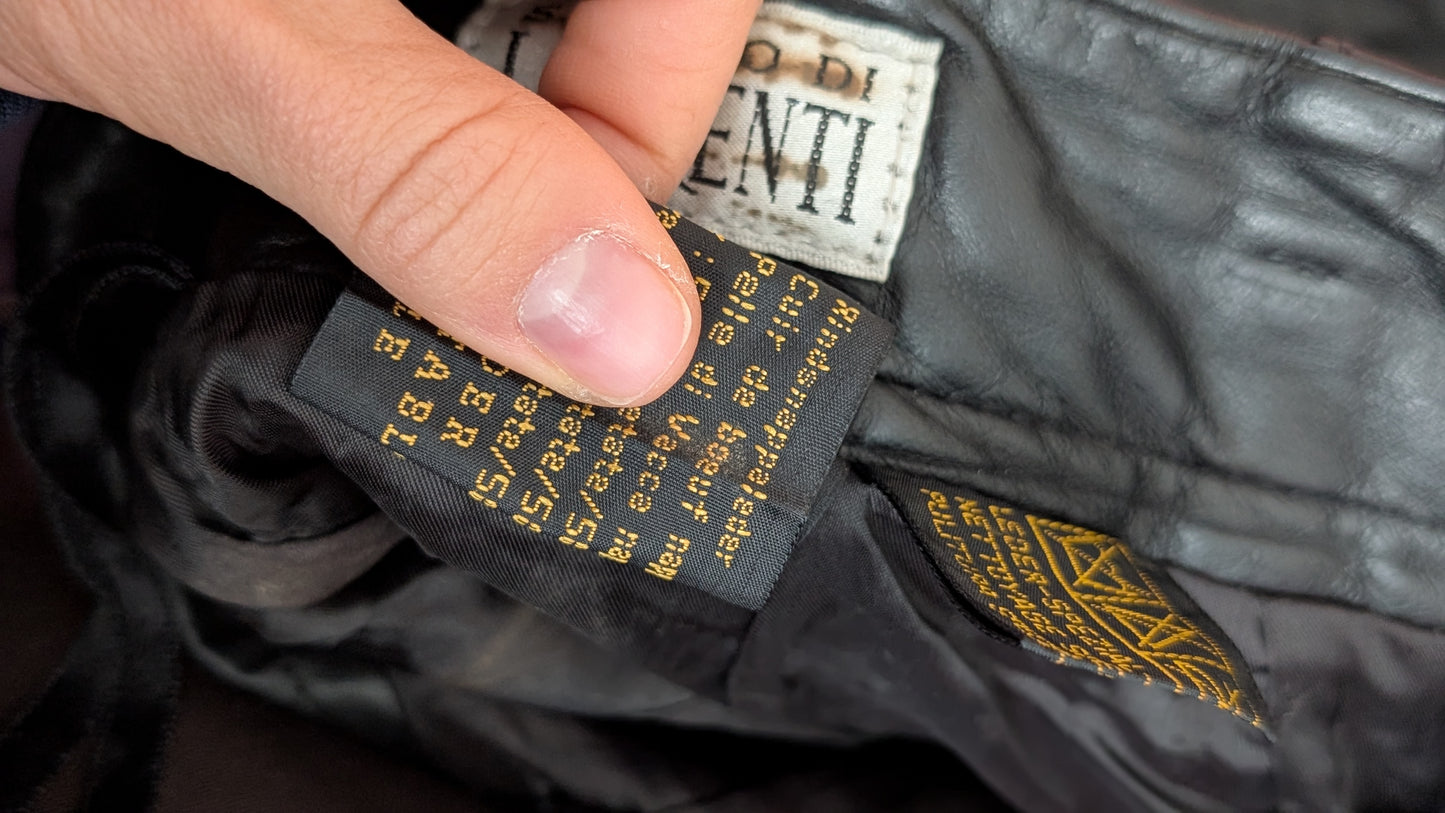 Pantalon cuir 1980 T38