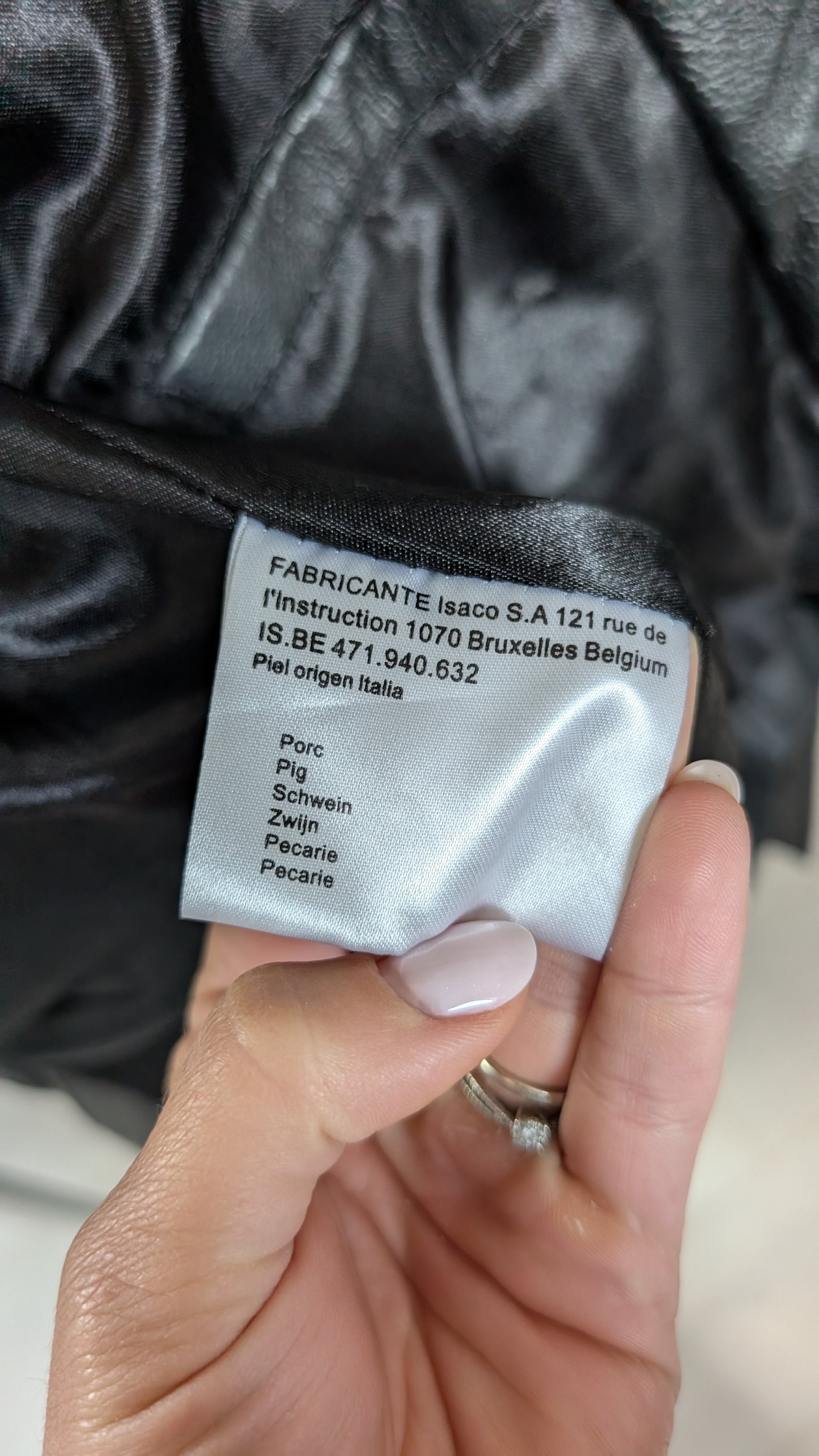 Veste cuir italien T38
