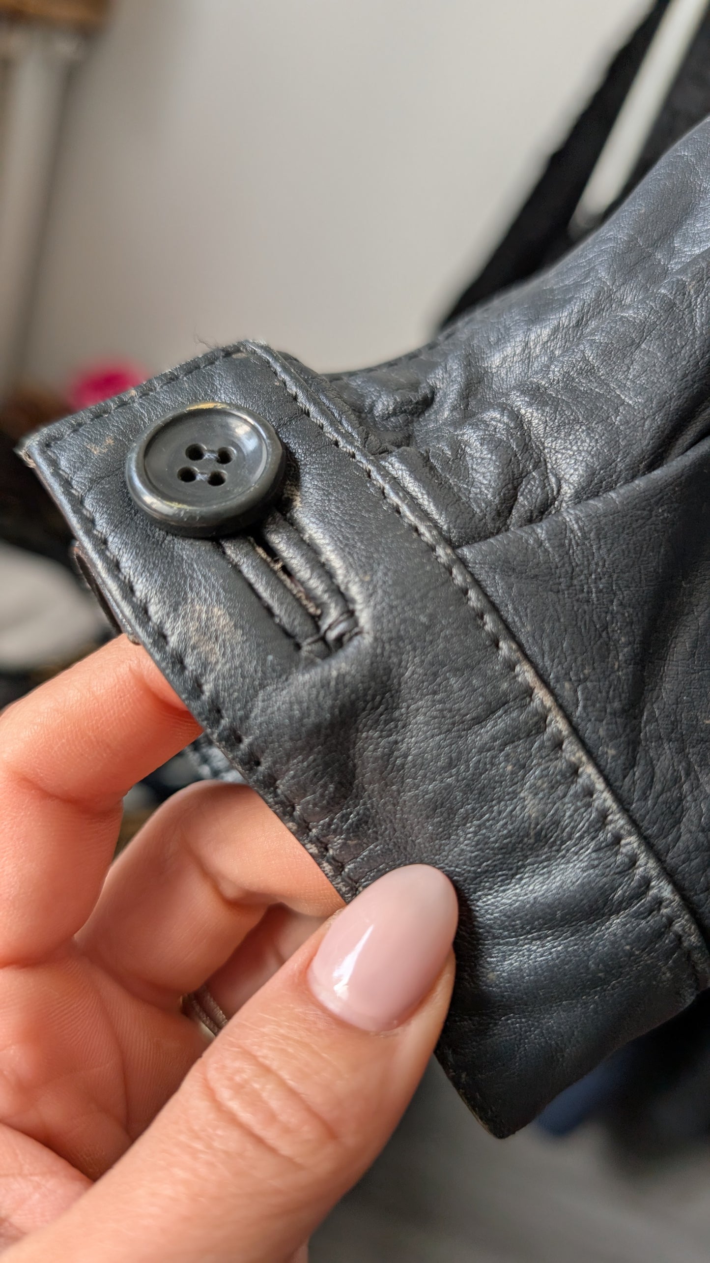Veste cuir 70s T38